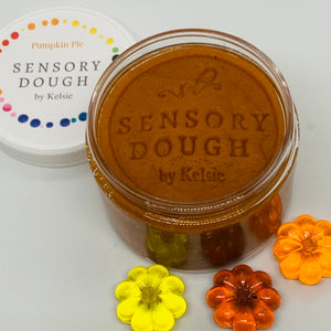 Pumpkin pie sensory dough